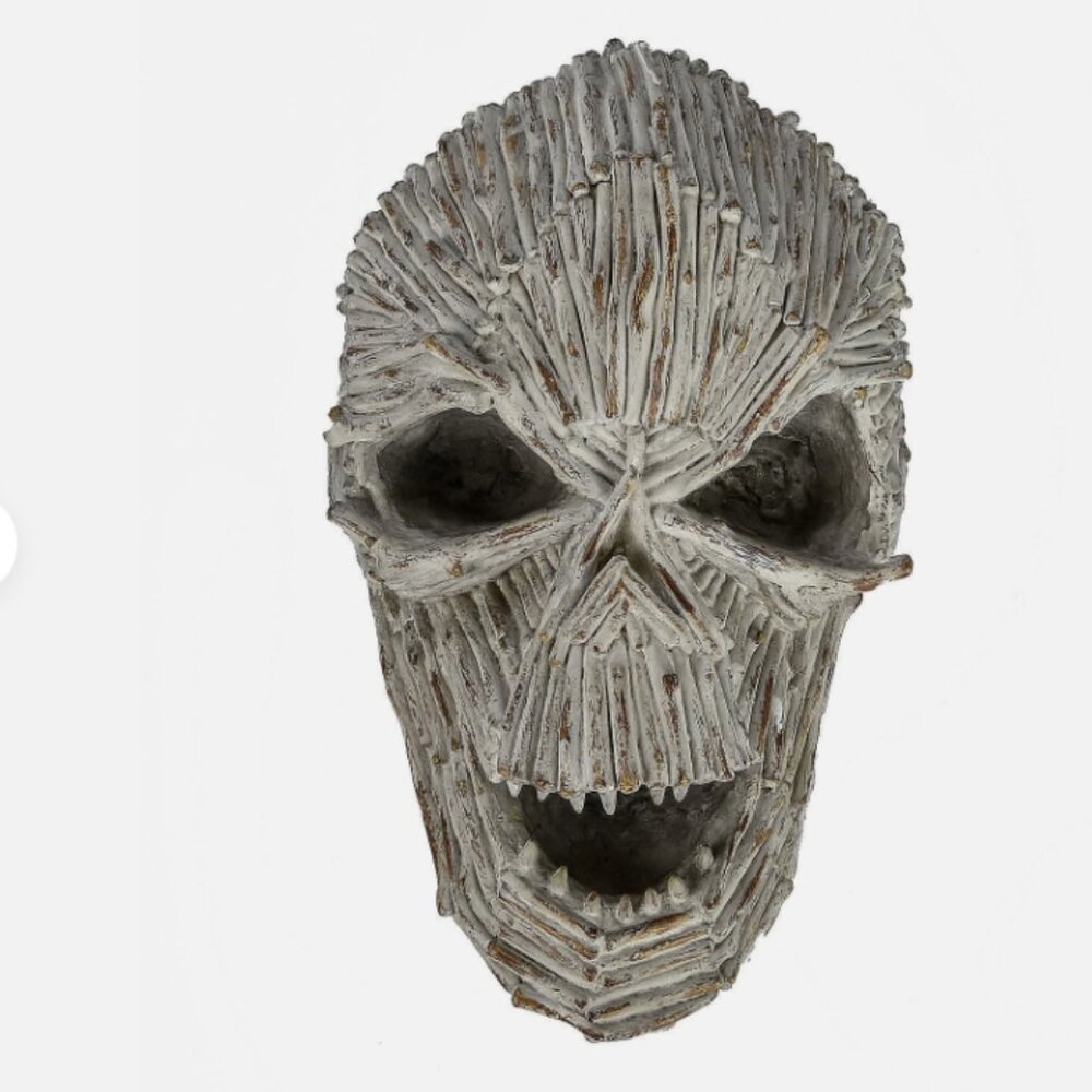 National Tree Company -Driftwood Ghost Face 15 " Halloween, Creepy, Spooky